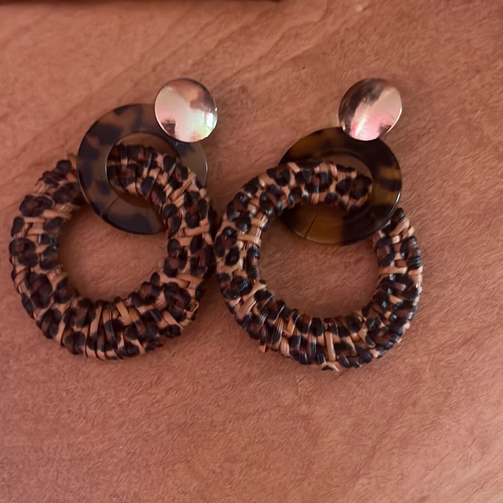 Cheetah earrings
